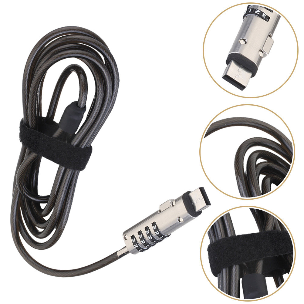Laptop Numeric Password Alloy  - Cable Lock Flexible 评论和价格