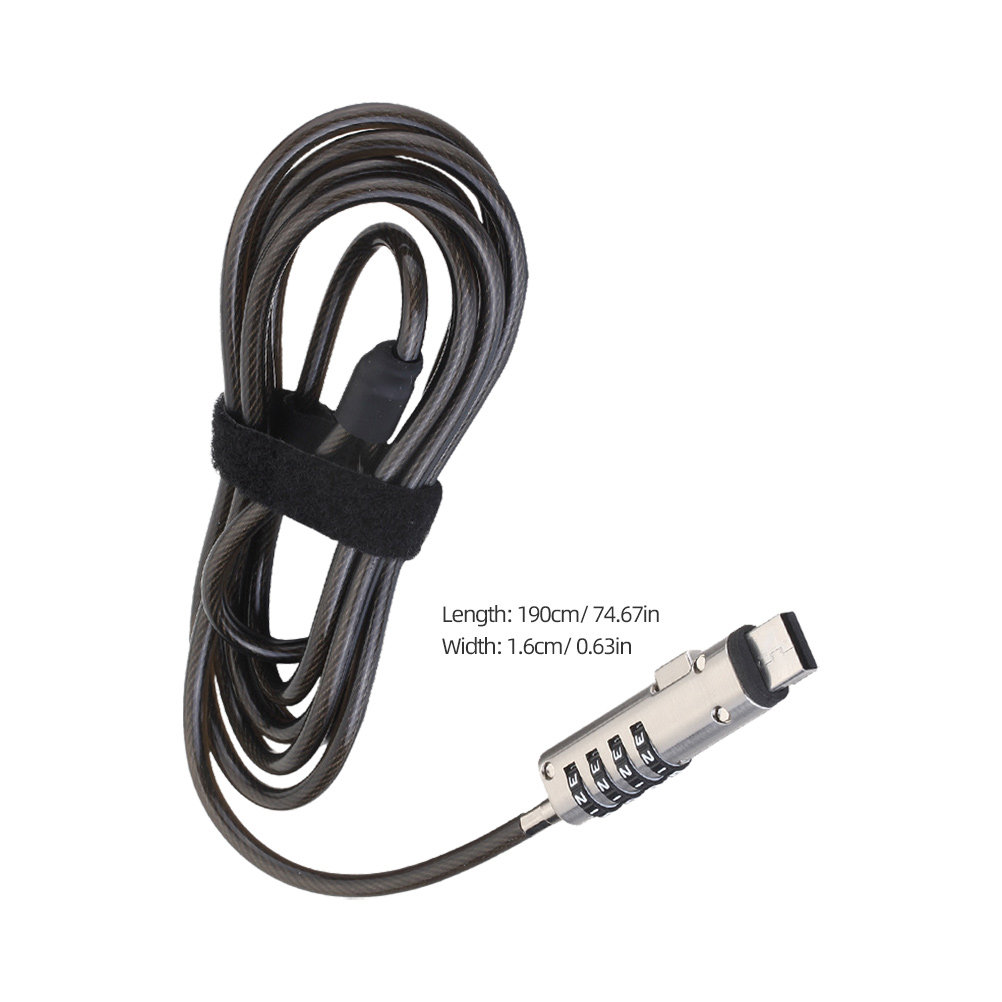 Laptop Numeric Password Alloy  - Cable Lock Flexible 评论和价格