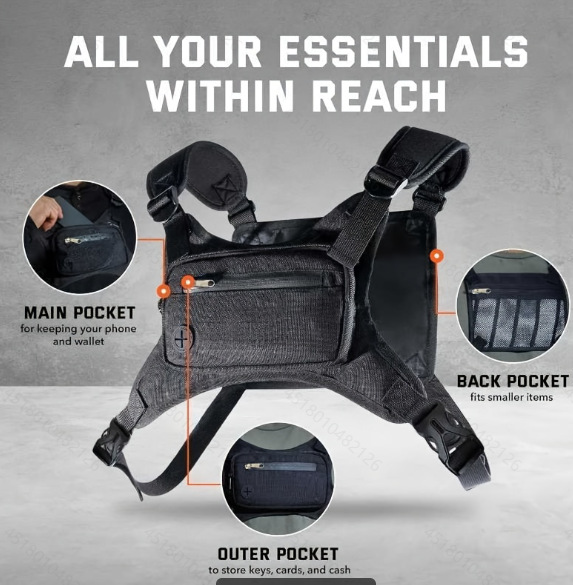 Outdoor Chest Rig Bag Lightwei - Cycling Commute Training 评论和价格
